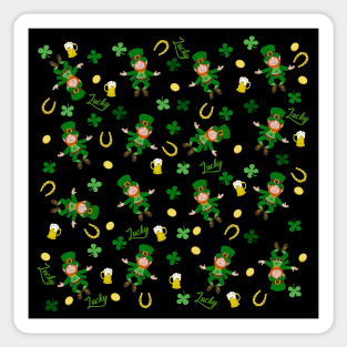 St Patricks day pattern Sticker